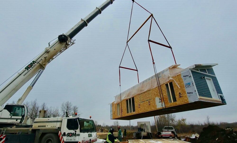 First Nations Housing Craning Installation