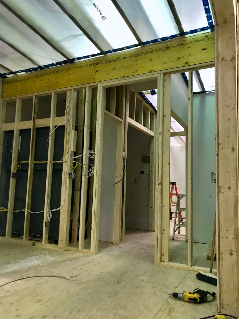 Inside Unit Mid-Construction