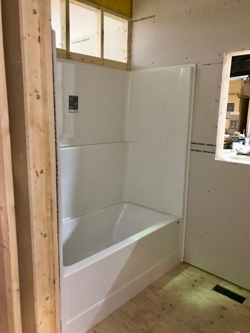 Bathroom Mid-Construction